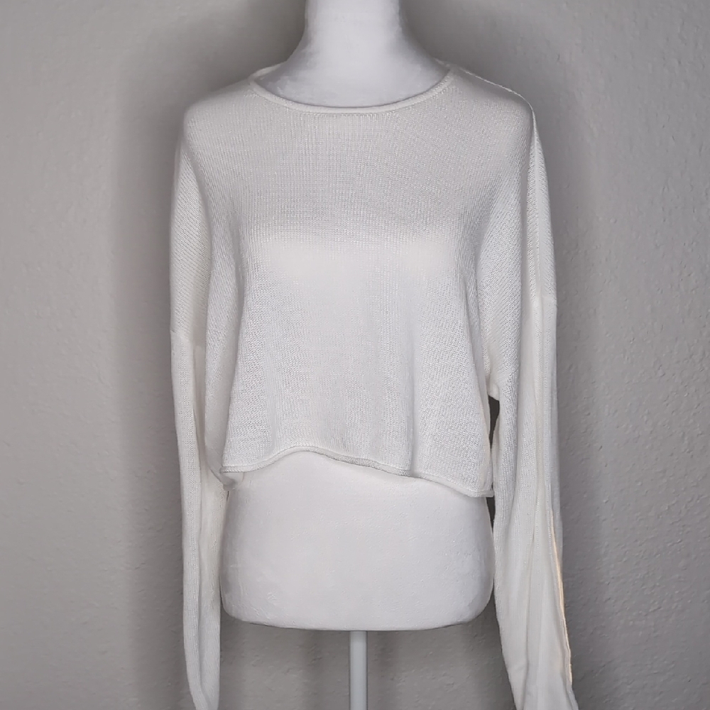 NWT Edikted White Long Sleeve Women's Top